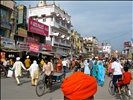 Busy Amritsar street outside Golden Temple